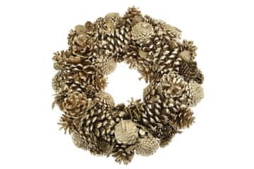 Zaparevrov Božični venec (33 cm), zlati