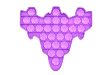 Zaparevrov Antistresna igrača Fidget Pop It, vesoljska raketa, vijolična, OEM