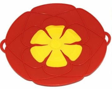 Zaparevrov Silikonski pokrov za lonec, zelen, rdeč