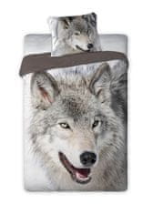 Faro Bombažno posteljno perilo, Wolf, 140 x 200 cm,