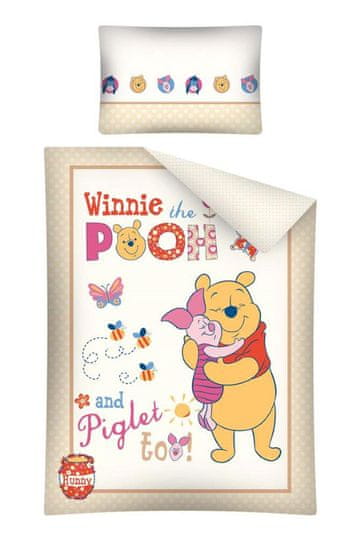 Detexpol Posteljnina za otroško posteljico Winnie the Pooh and Piglet beige 100/135