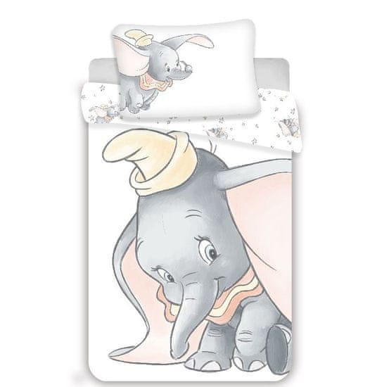 Jerry Fabrics Posteljno perilo Dumbo Grey baby Bombaž, 100/135, 40/60 cm