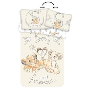 Jerry Fabrics Posteljno perilo Levji kralj najboljši prijatelji baby 100/135, 40/60