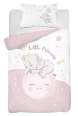 Zaparevrov Bambusovo posteljno perilo za otroško posteljico Slon roza Bombaž, bambus, 100/135, 40/60 cm
