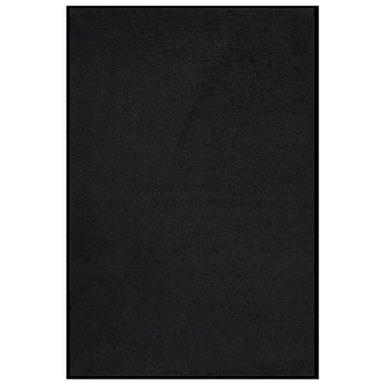 Vidaxl Predpražnik črn 80x120 cm