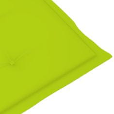 shumee Blazina za ležalnik svetlo zelena (75+105)x50x4 cm