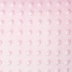NEW BABY Luksuzni zavitek Minky s čipko Cranberries 75x75 cm