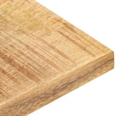 Vidaxl Mizna plošča iz trdnega mangovega lesa 25-27 mm 80x80 cm