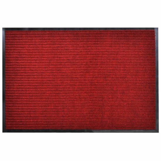 Vidaxl PVC Predpražnik Rdeče Barve 90 x 150 cm