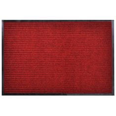 Greatstore PVC Predpražnik Rdeče Barve 90 x 60 cm