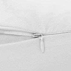 Vidaxl Nosečniški vzglavnik J-oblike 54x(36-43) cm bel