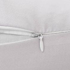 Vidaxl Nosečniški vzglavnik J-oblike 54x(36-43) cm siv