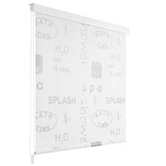 Vidaxl Rolo senčilo za tuš 80x240 cm Splash