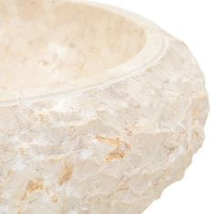 Vidaxl Umivalnik 40x12 cm marmor krem