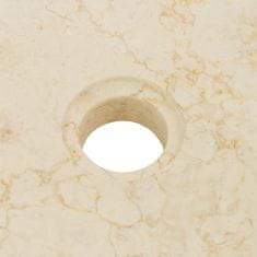 Greatstore Umivalnik 40x12 cm marmor krem