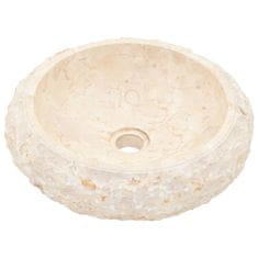Vidaxl Umivalnik 40x12 cm marmor krem
