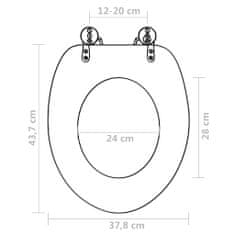 Greatstore Deska za WC školjko mediapan dizajn savane