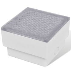 Vidaxl 2 x LED Talna Vgradna Svetilka 100 x 100 x 68 mm