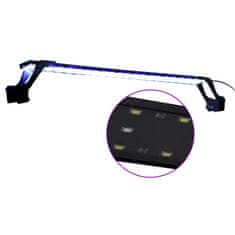 Vidaxl LED svetilka za akvarij s sponama 75-90 cm modra in bela