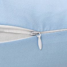 Vidaxl Nosečniški vzglavnik J-oblike 54x(36-43) cm moder