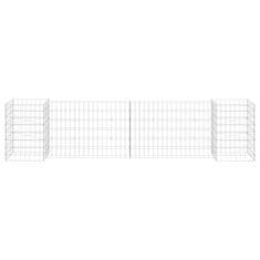 Vidaxl Korito za rastline gabion H-oblike jeklo 260x40x60 cm
