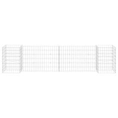 Greatstore Korito za rastline gabion H-oblike jeklo 260x40x60 cm