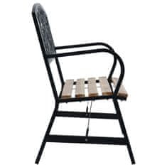 Vidaxl Vrtna klop 120 cm lesena