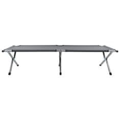 Vidaxl Kamp postelja 190x74x47 cm XL siva