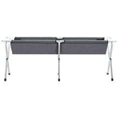 Vidaxl Kamp postelja 190x74x47 cm XL siva
