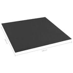 Vidaxl Podloga za peskovnik črna 100x100 cm