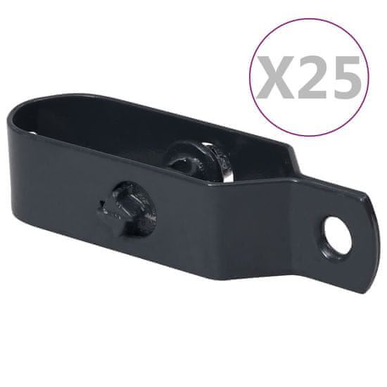 shumee Napenjalci žice 25 kosov 90 mm jeklo antracitne barve