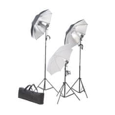 Vidaxl Komplet za foto studio z ozadjem in kompletom razsvetljave