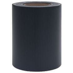 Vidaxl Vrtna platna 4 kosi PVC 35x0,19 m mat temno siva