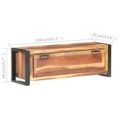 Vidaxl Omarica za čevlje 120x35x40cm trden les s finišem iz palisandra