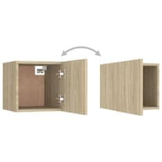 Vidaxl Stenska TV omarica sonoma hrast 30,5x30x30 cm
