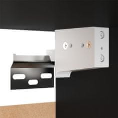 Vidaxl TV omarica 2 kosa črna 30,5x30x110 cm iverna plošča