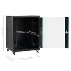 Vidaxl Omrežna omarica 18U z nogami 19 IP20 800x600x1000 mm