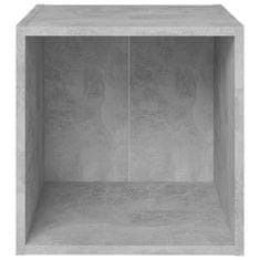 Vidaxl TV omarice 2 kosa betonsko sive 37x35x37 cm iverna plošča