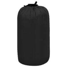 Greatstore Lahka otroška spalna vreča, pravokotna, črna, 670 g, 15°C