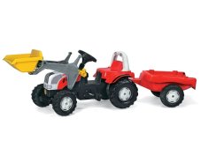 Rolly Toys Traktor Rolly Kid Steyer z Nakladalko in Prikolico - 023936