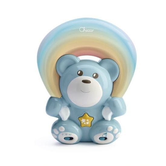 Chicco Medved Chicco s projektorjem First Dreams Rainbow Bear 0M modri