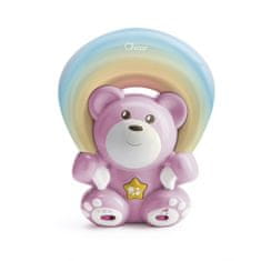 Chicco Chicco medved s projektorjem First Dreams Rainbow Bear 0M roza