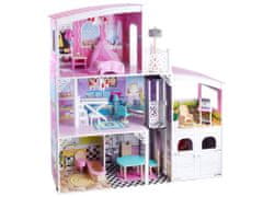 JOKOMISIADA Skupna hiša za punčke z garažnim pohištvom ZA3561