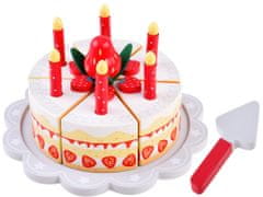 JOKOMISIADA Drevesna rojstnodnevna torta Strawberry z velcro ZA3721