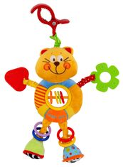 Baby Mix Otroška plišasta igrača z ropotuljico Baby Mix cat