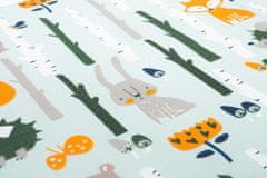 Sensillo SENSILLO Zložljiva vzmetnica za otroško posteljico Lisica in zajček 120x60 cm