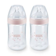 Nuk Nature Sense steklenička 260 ml, 6-18 mesecev 2 kos roza