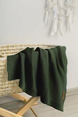 Sensillo Bombažna odeja iz bambusa 80x100 cm plastenka zelena