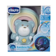 Chicco Medved Chicco s projektorjem First Dreams Rainbow Bear 0M modri
