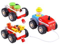 JOKOMISIADA Traktor s prikolico leseni Kmečka železnica ZA3566